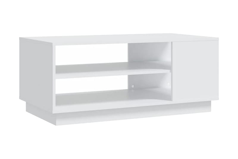 Soffbord vit 102x55x43 cm spånskiva - Vit - Möbler - Bord