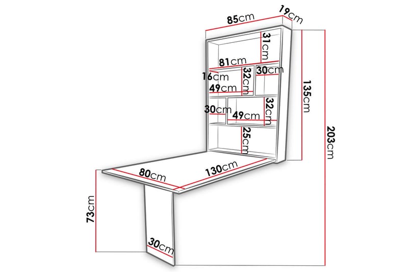 Abi Matbord 85 cm - Vit - Möbler - Matplats - Matbord & köksbord