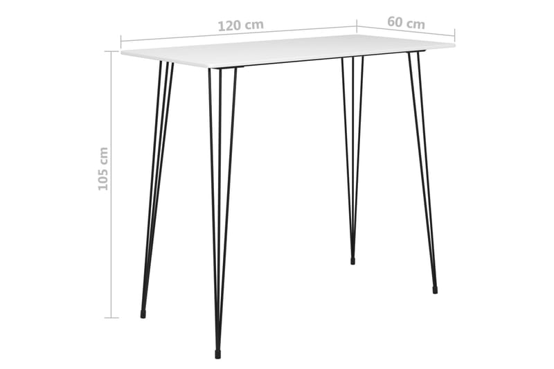 Bargrupp 5 delar vit och svart - Vit - Möbler - Matplats - Barmöbler - Barbord