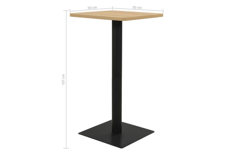 Bistrobord ekfärg 50x50x107 cm - Brun - Möbler - Matplats - Barmöbler - Barbord