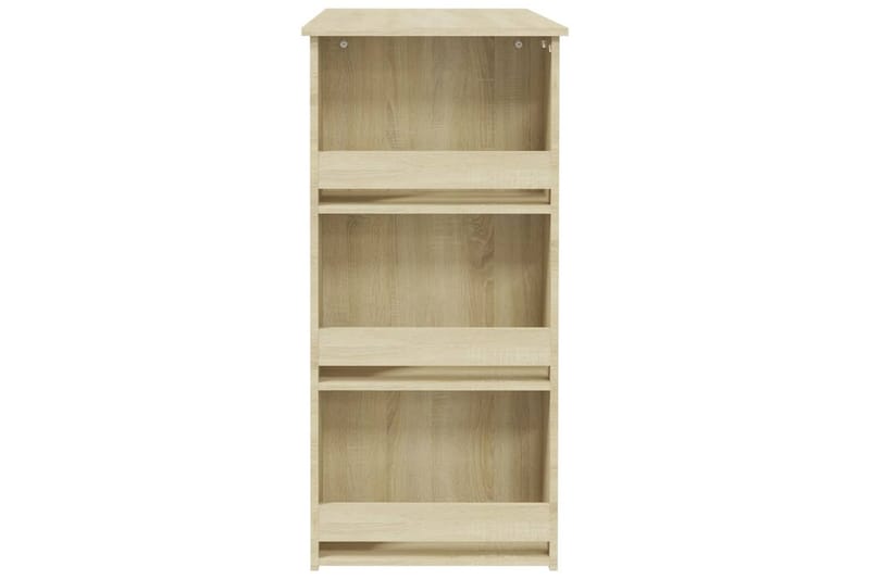 Barbord med förvaringshyllor sonoma-ek 102x50x103,5cm spånsk - Beige - Möbler - Matplats - Barmöbler - Barbord