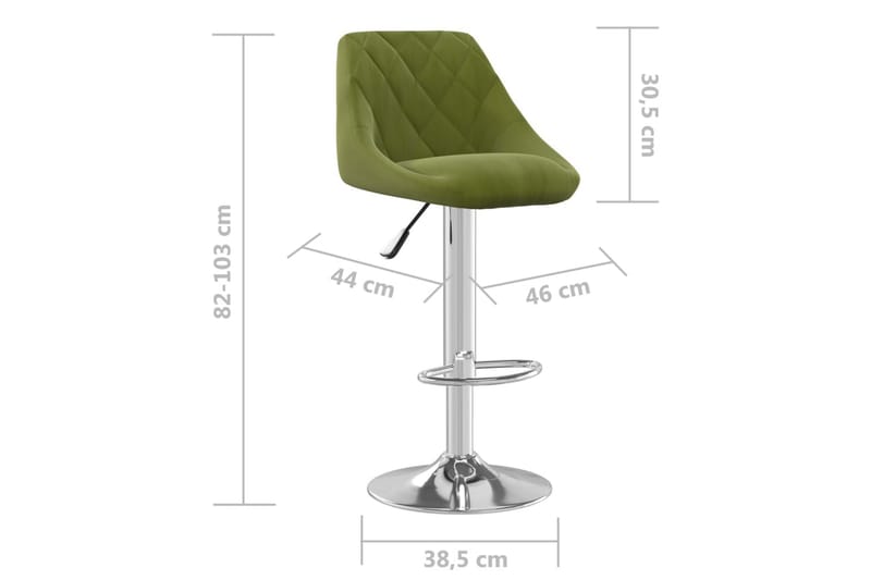 Barstol ljusgrön sammet - Grön - Möbler - Matplats - Barmöbler - Barstolar