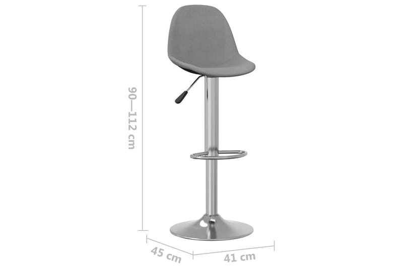 Barstolar 2 st grå tyg - Grå - Möbler - Matplats - Barmöbler - Barstolar