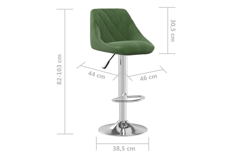 Barstol mörkgrön sammet - Grön - Möbler - Matplats - Barmöbler - Barstolar