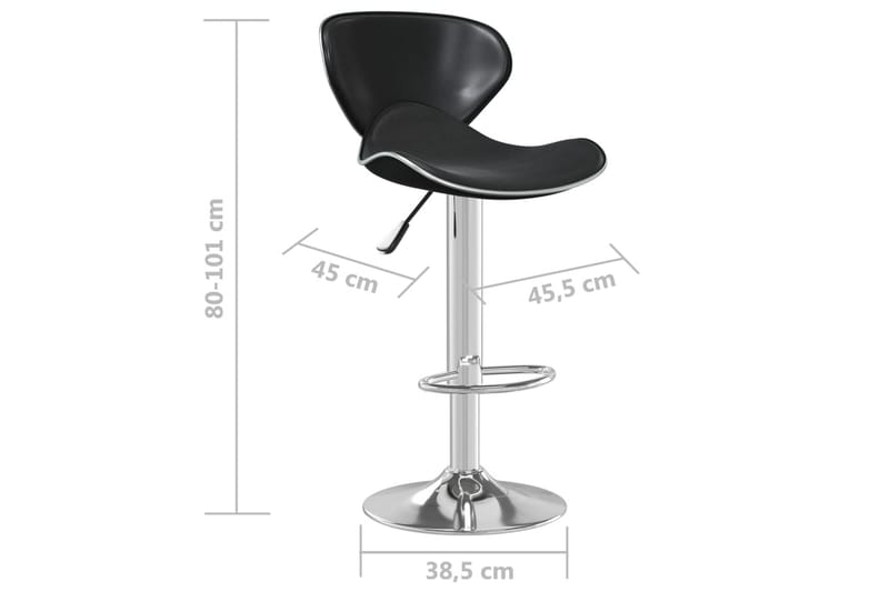 Barstol svart konstläder - Svart - Möbler - Matplats - Barmöbler - Barstolar