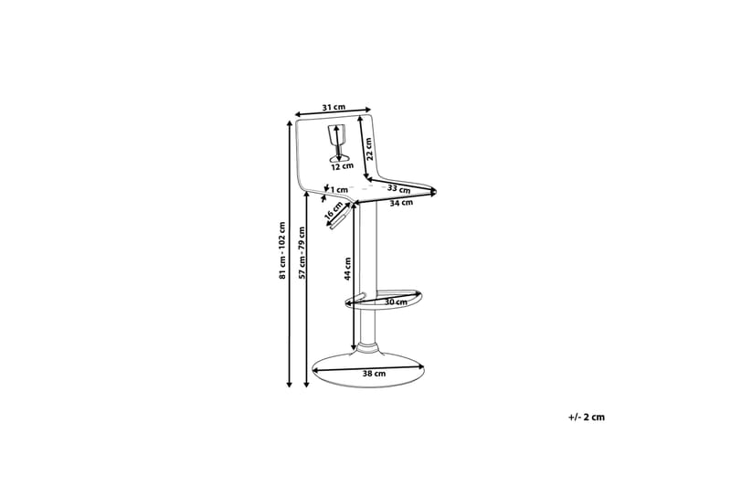 BUSAN Barstol 38 cm - Möbler - Matplats - Barmöbler - Barstolar