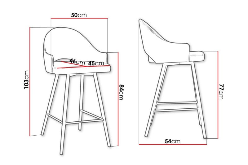 Glenarm Barstol Beige/Svart - Möbler - Matplats - Barmöbler - Barstolar