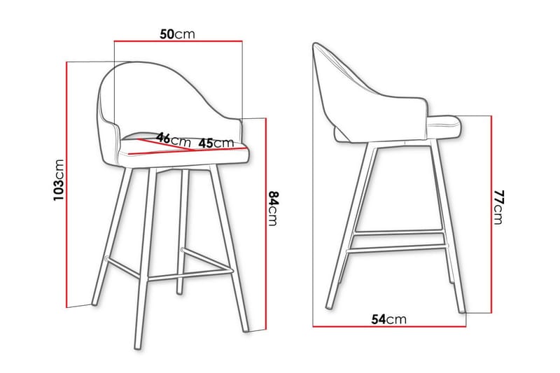 Glenarm Barstol Svart/Beige - Möbler - Matplats - Barmöbler - Barstolar