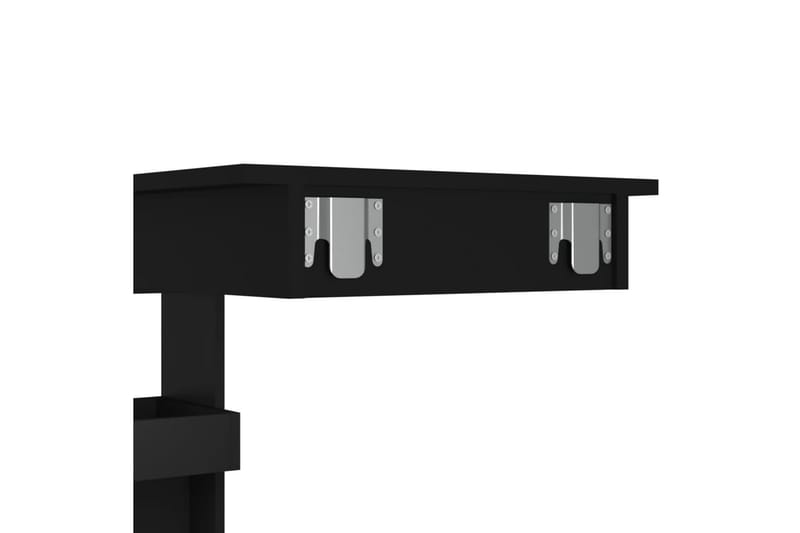 beBasic Barbord väggmonterat svart 102x45x103,5 cm konstruerat trä - Möbler - Matplats - Barmöbler - Barbord