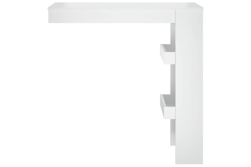 beBasic Barbord väggmonterat vit glans 102x45x103,5 cm konstruerat trä - Möbler - Matplats - Barmöbler - Barbord