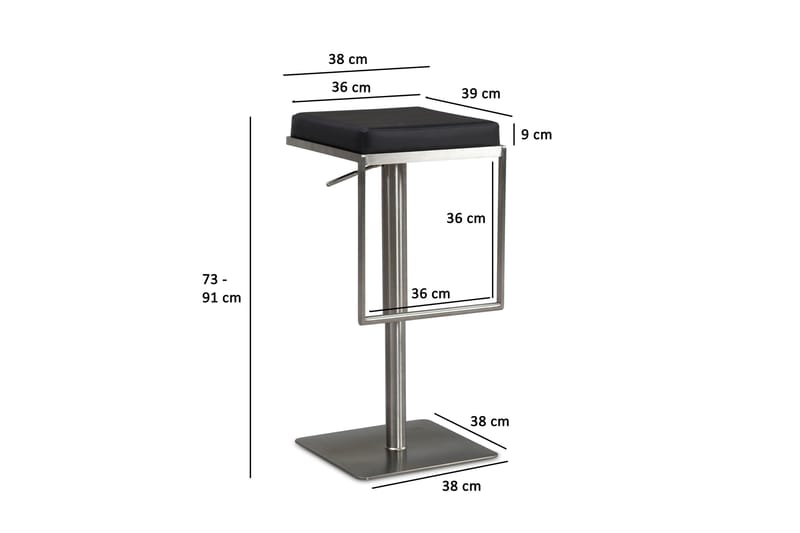 Goyel Barstol 91 cm - Silver - Möbler - Matplats - Barmöbler - Barstolar