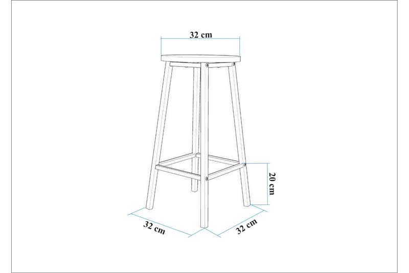 Heran Barstol 62 cm Svart - Möbler - Matplats - Barmöbler - Barstolar