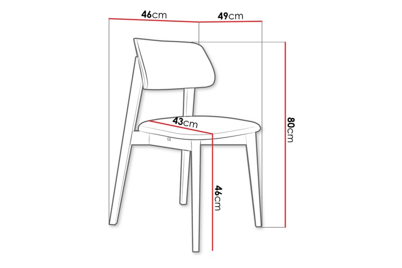 Ferrara Matstol - Beige/Svart - Möbler - Matplats - Matstol & köksstol