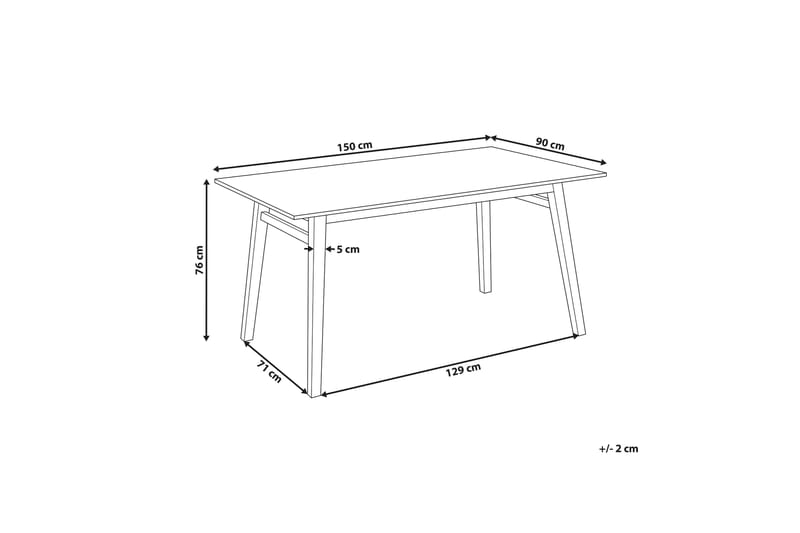 Filipp Matbord 90 cm Rektangulär - Ljust trä - Möbler - Matplats - Matbord & köksbord