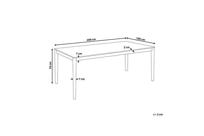 Garner Matbord 100 cm Rektangulär - Ljust trä - Möbler - Matplats - Matbord & köksbord