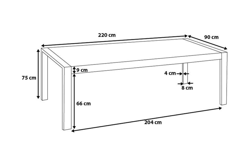 ARCTIC I Matbord 220 cm - Möbler - Matplats - Matbord & köksbord