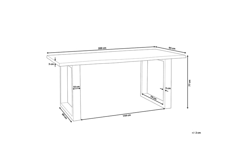 HEBY Matbord 200 cm - Möbler - Matplats - Matbord & köksbord