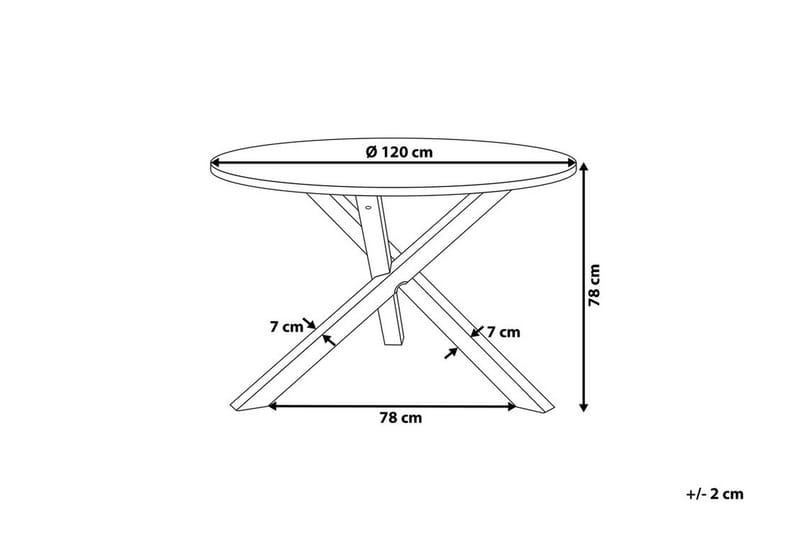 JACKSONVILLE Matbord 120 cm - Möbler - Matplats - Matbord & köksbord