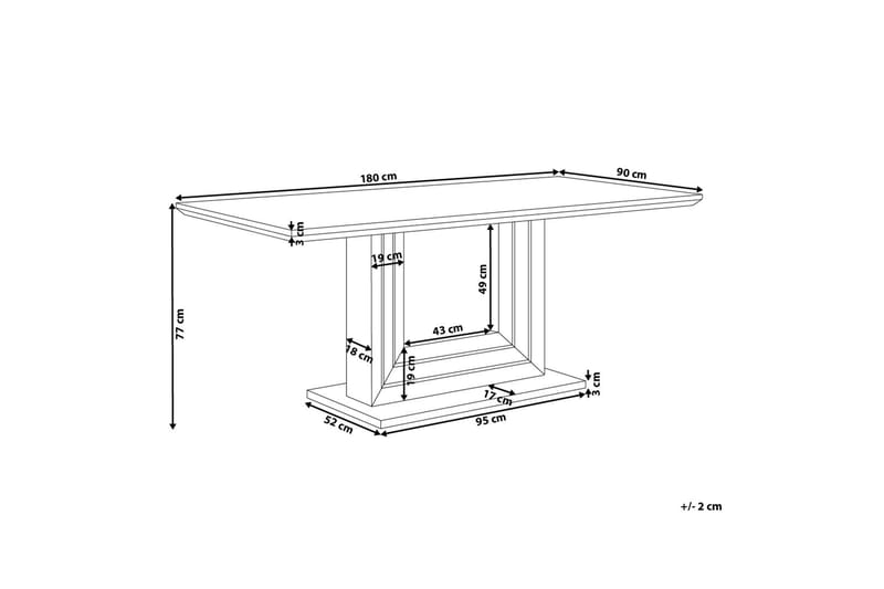 KALONA Matbord 90 cm - Möbler - Matplats - Matbord & köksbord