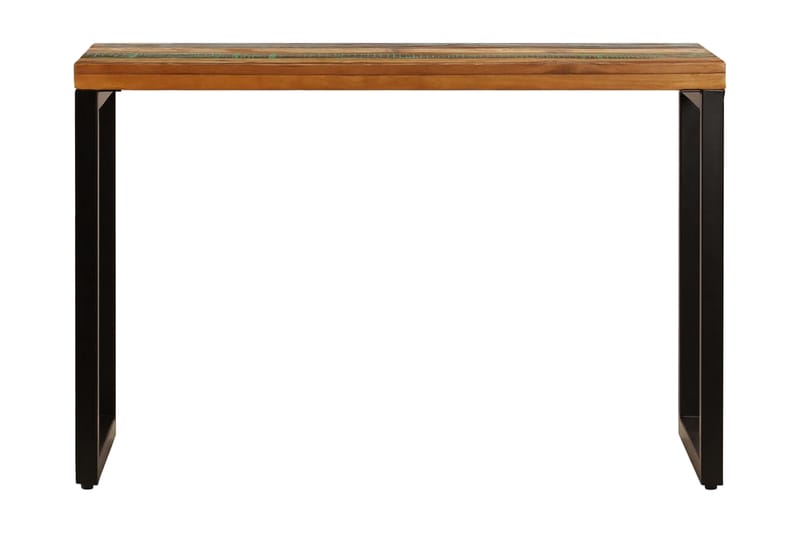 Matbord 115x55x76 cm massivt återvunnet trä och stål - Brun - Bord - Matbord & köksbord