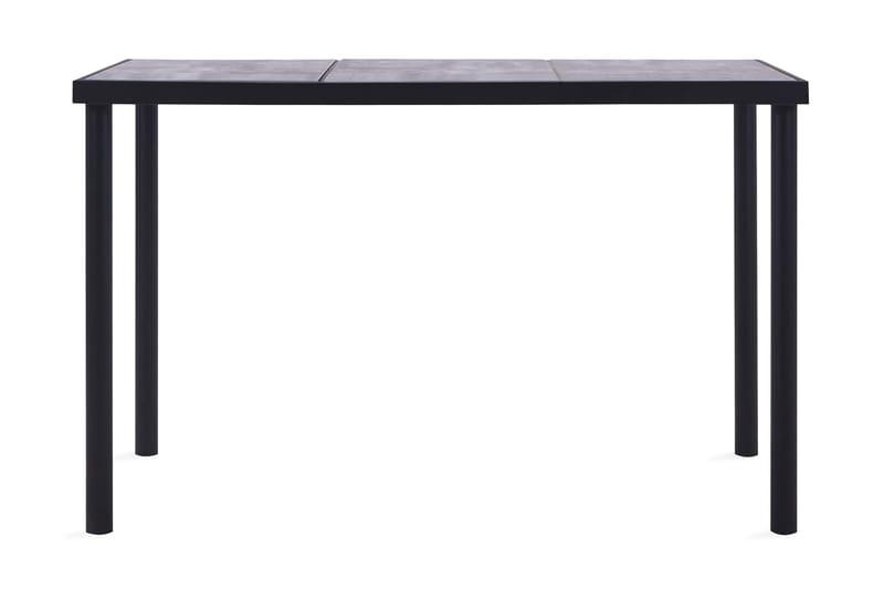 Matbord svart och betonggrå 160x80x75 cm MDF - Svart - Bord - Matbord & köksbord
