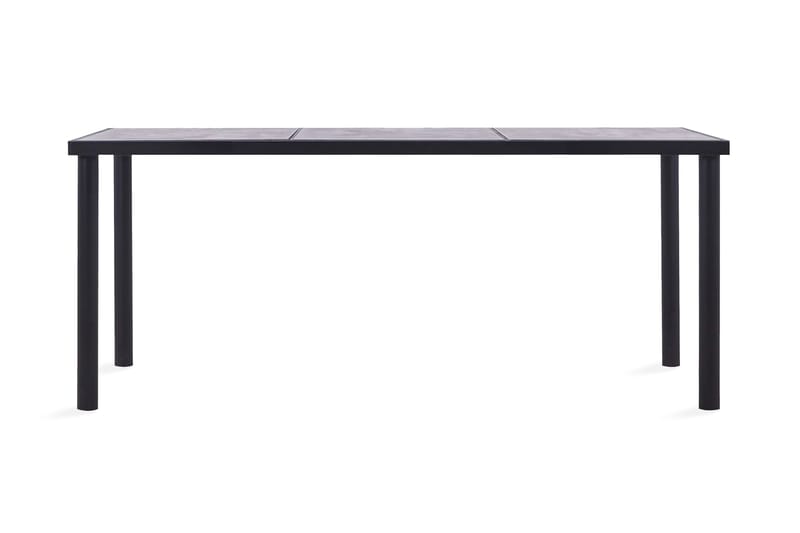 Matbord svart och betonggrå 180x90x75 cm MDF - Svart - Bord - Matbord & köksbord