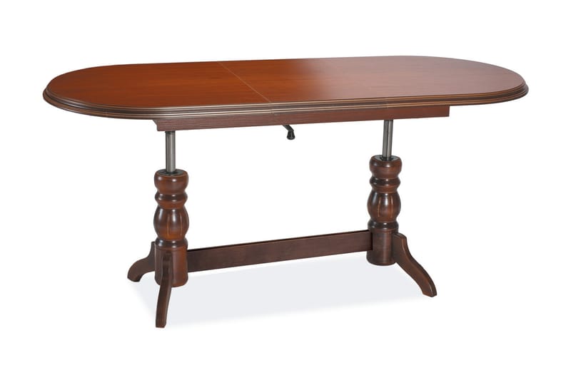 OKATIE Förlängningsbart Matbord 120 cm Ovalt Natur - Bord - Matbord & köksbord