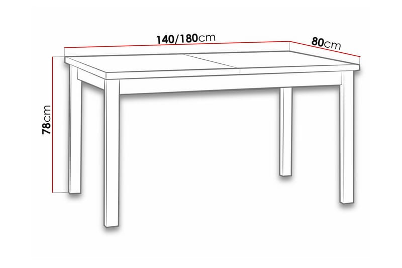 Patrickswell Matbord 80 cm Svart - Möbler - Matplats - Matbord & köksbord