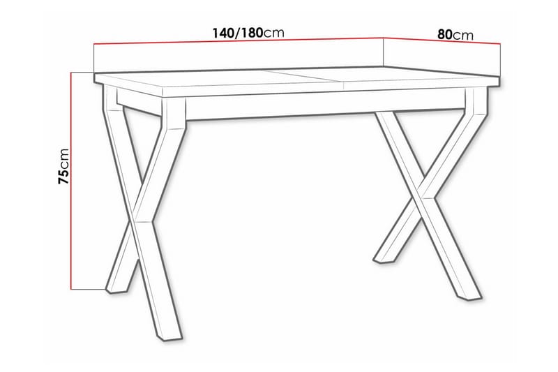 Patrickswell Matbord 80 cm Svart - Möbler - Matplats - Matbord & köksbord