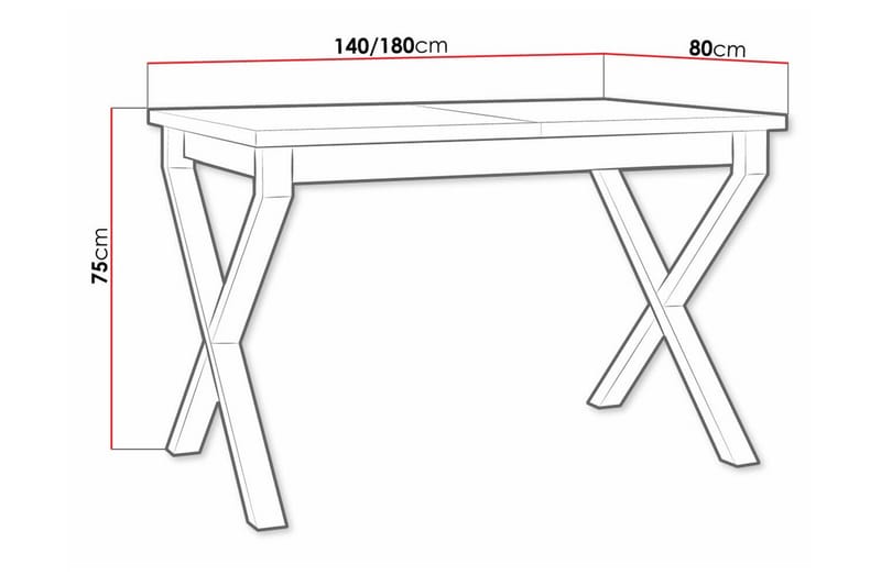 Patrickswell Matbord 80 cm Svart - Möbler - Matplats - Matbord & köksbord