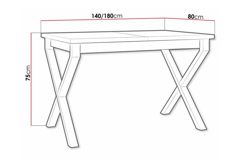 Patrickswell Matbord 80 cm Svart - Möbler - Matplats - Matbord & köksbord