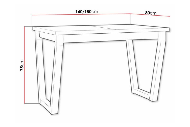 Patrickswell Matbord 80 cm Svart - Möbler - Matplats - Matbord & köksbord