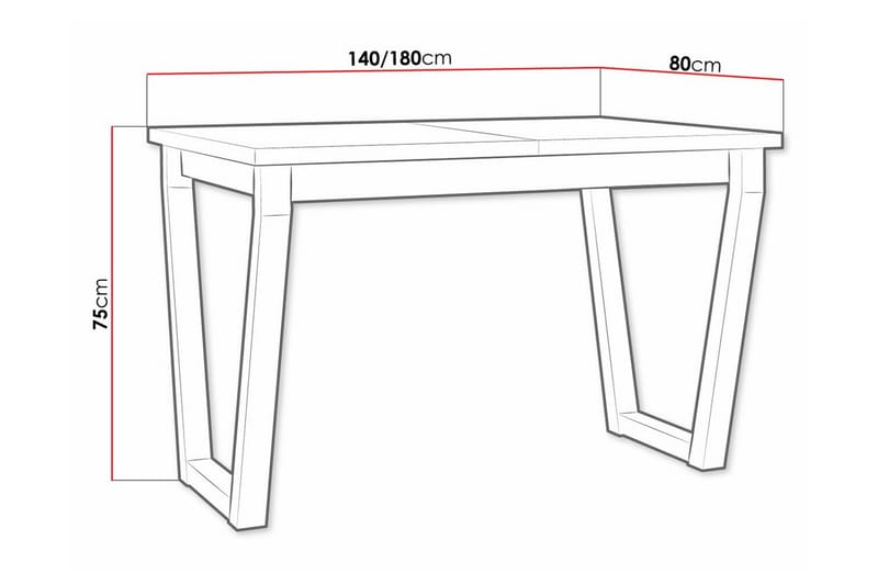 Patrickswell Matbord 80 cm Svart - Möbler - Matplats - Matbord & köksbord