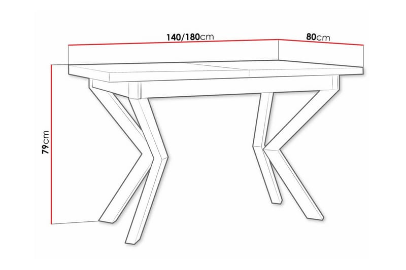 Patrickswell Matbord 80 cm Svart - Möbler - Matplats - Matbord & köksbord