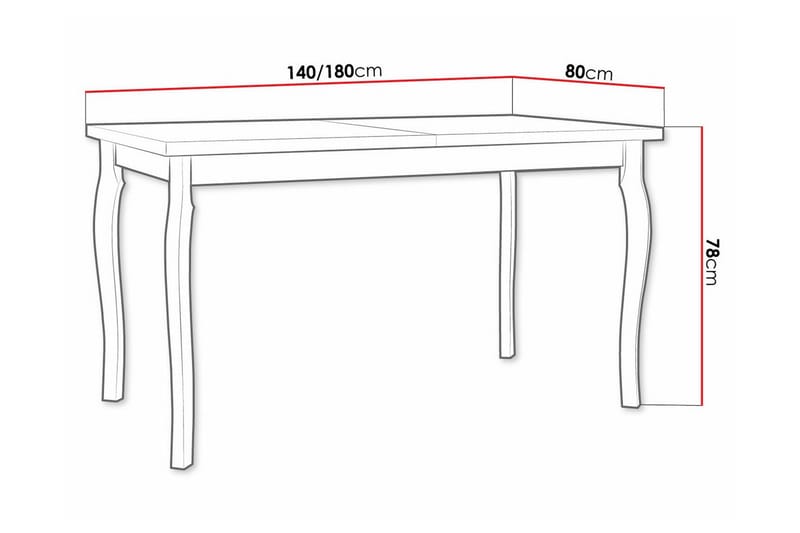 Patrickswell Matbord 80 cm Svart - Möbler - Matplats - Matbord & köksbord