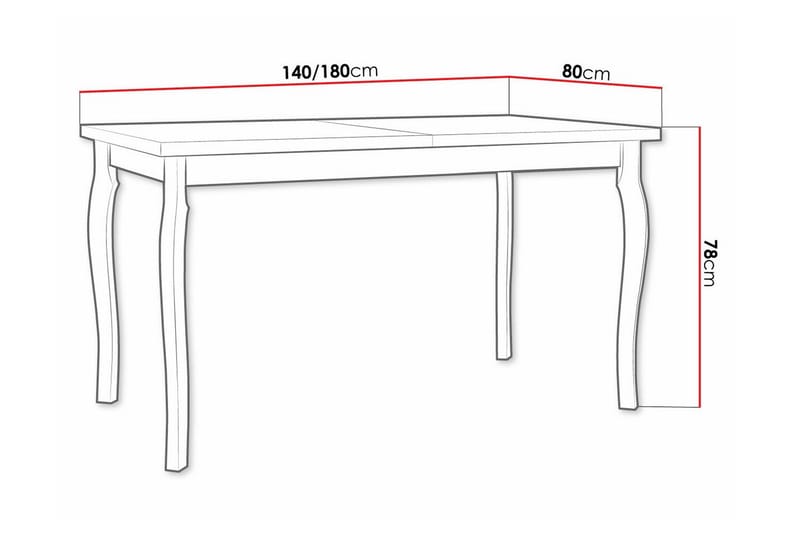 Patrickswell Matbord 80 cm Svart - Möbler - Matplats - Matbord & köksbord