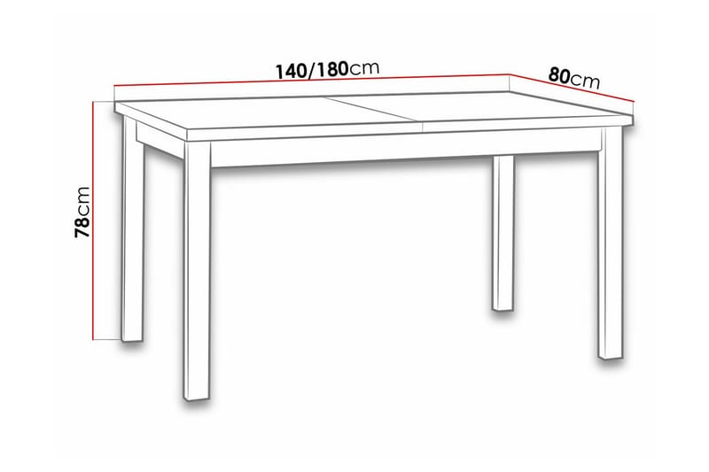 Patrickswell Matbord 80 cm Vit - Möbler - Matplats - Matbord & köksbord