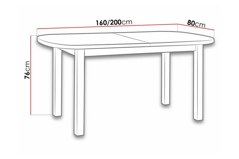 Patrickswell Matbord 80 cm Vit - Möbler - Matplats - Matbord & köksbord