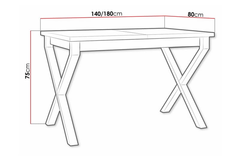 Patrickswell Matbord 80 cm Vit - Möbler - Matplats - Matbord & köksbord