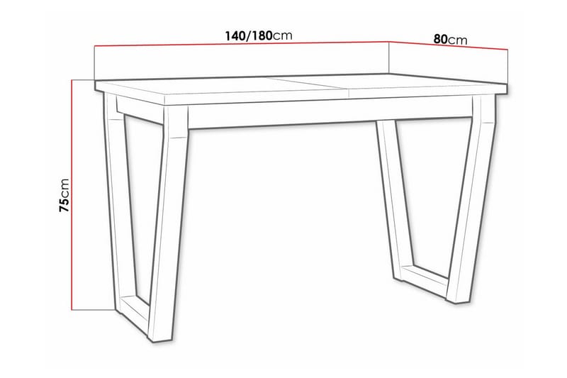 Patrickswell Matbord 80 cm Vit - Möbler - Matplats - Matbord & köksbord