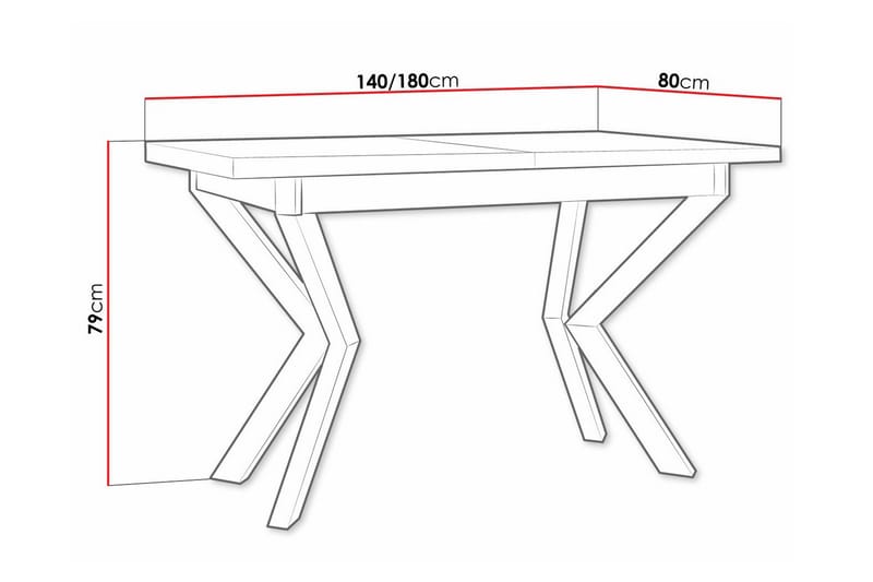 Patrickswell Matbord 80 cm Vit - Möbler - Matplats - Matbord & köksbord