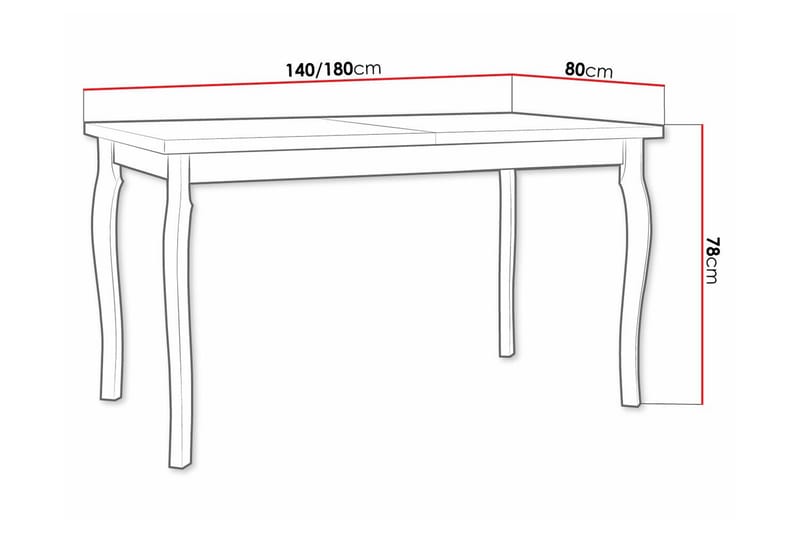 Patrickswell Matbord 80 cm Vit - Möbler - Matplats - Matbord & köksbord