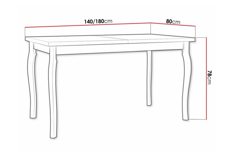 Patrickswell Matbord 80 cm Vit - Möbler - Matplats - Matbord & köksbord