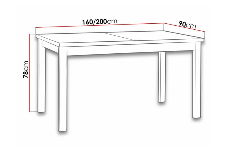 Patrickswell Matbord 90 cm Svart - Möbler - Matplats - Matbord & köksbord