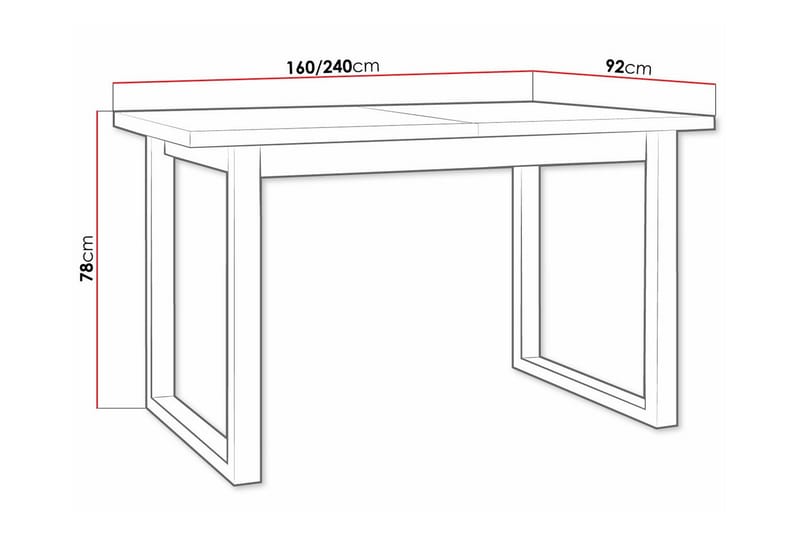 Patrickswell Matbord 92 cm Vit - Möbler - Matplats - Matbord & köksbord