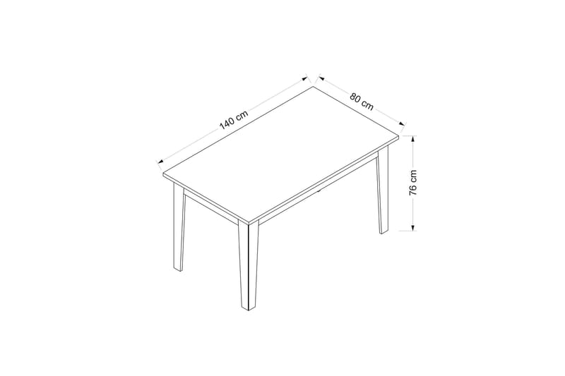 Raden Matbord 140 cm Brun - Bord - Matbord & köksbord