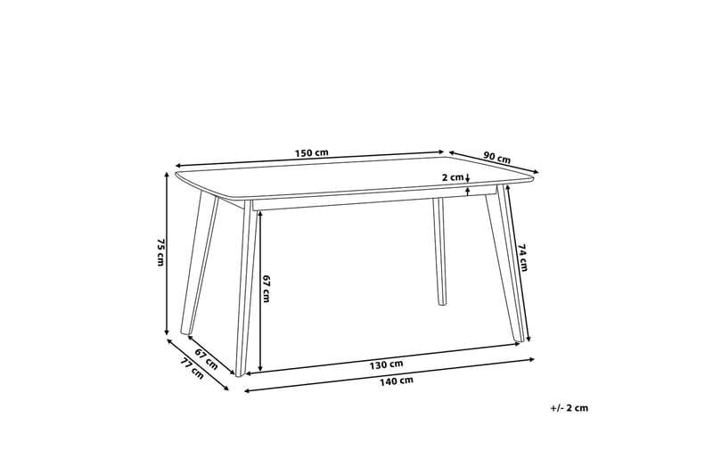 SANTOS Matbord 150 cm - Möbler - Matplats - Matbord & köksbord