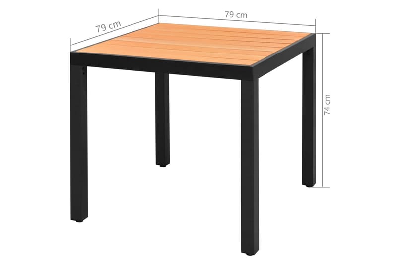 Matgrupp för trädgården 3 delar PVC-rotting svart och brun - Svart - Möbler - Matplats - Matgrupp & matbord med stolar