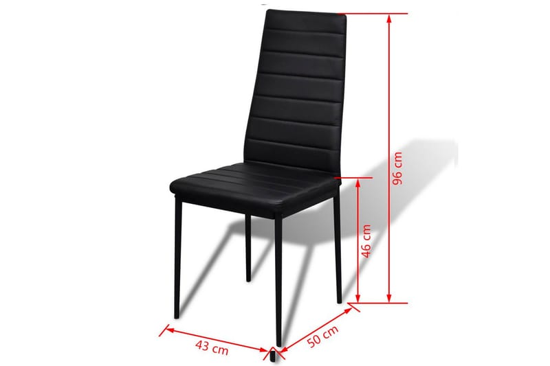 Matsalsmöbelset 7 delar svart - Svart - Möbler - Matplats - Matgrupp & matbord med stolar