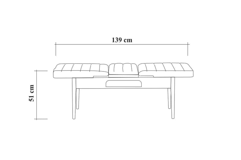 MUNDIN Förlängningsbar Matgrupp 129 cm Vit/Grå - Möbler - Matplats - Matgrupp & matbord med stolar